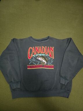 Vintage Canadian Marshlands Graphic Crewneck Sweatshirt -